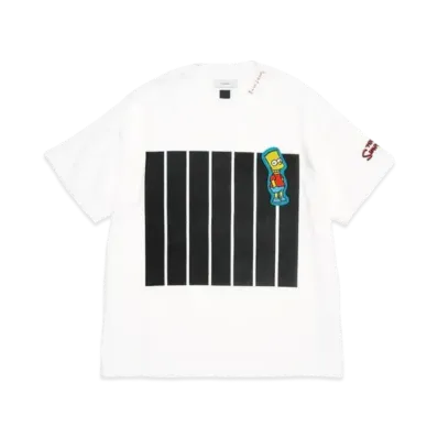 FACETASM The Simpsons 7Bar Big Tee "White"