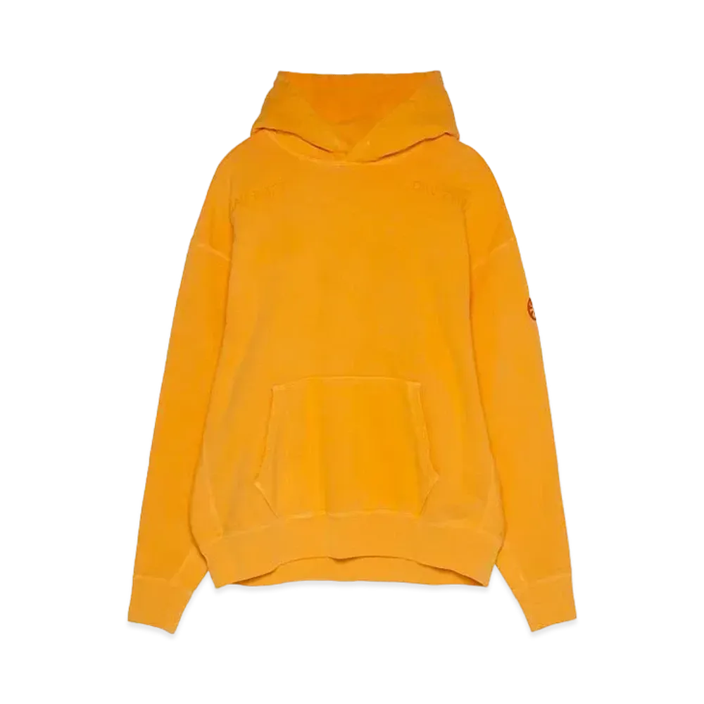 Cav Empt (C.E) OVERDYE WIRE MESH HEAVY HOODY "Orange"