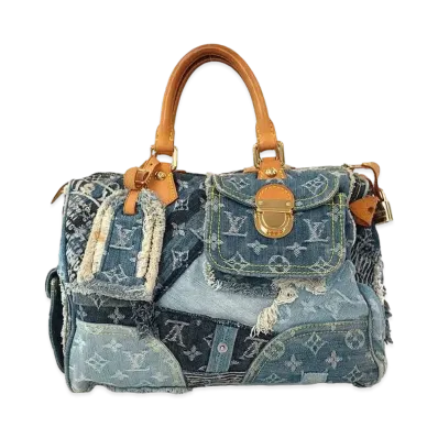 Louis Vuitton Monogram Denim Patchwork Speedy 30