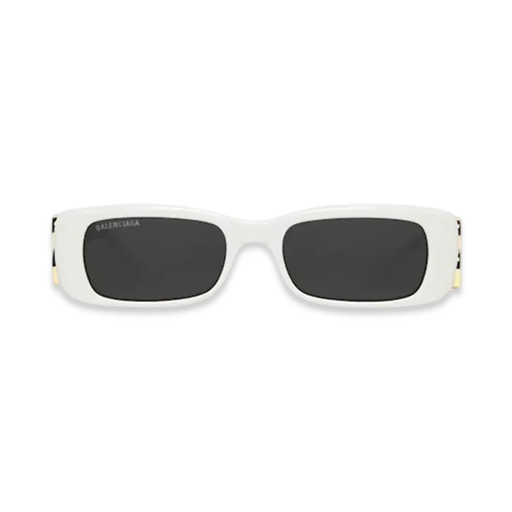 BALENCIAGA Dynasty Rectangle Sunglasses "White"