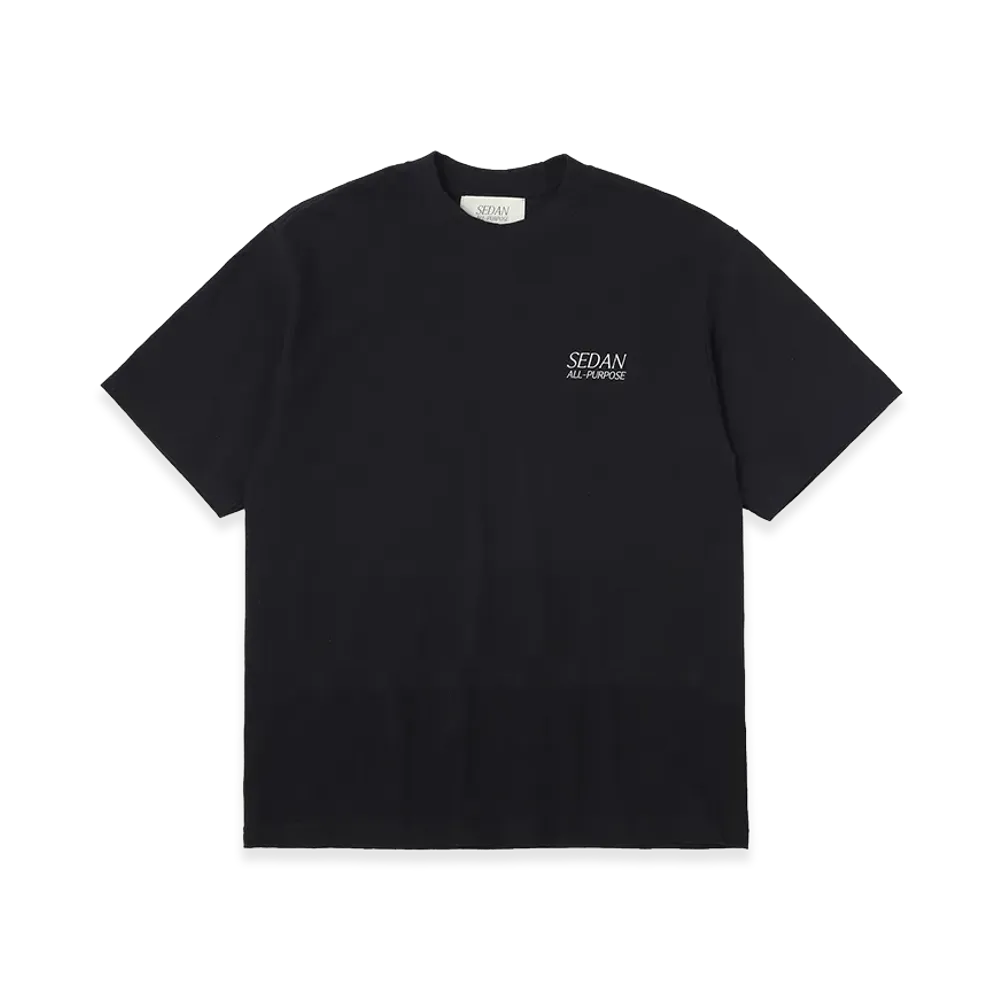 SEDAN ALL-PURPOSE Heavy Weight S/S Tee "Black"