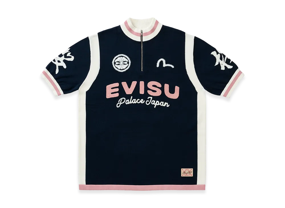 PALACE x EVISU Cycle Knit "Navy"