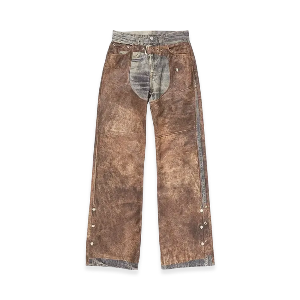 Acne Studios Printed Jeans - Regular Fit "Blue/Brown"