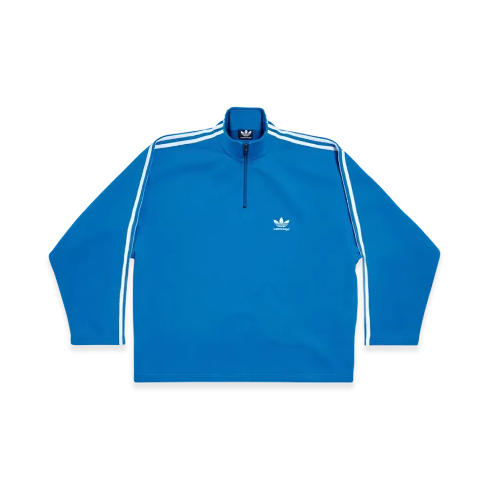 BALENCIAGA x adidas High Neck Zip Sweatshirt "Blue"