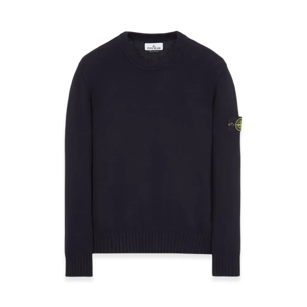 Stone Island 506A2 Winter Cotton Crewneck Knit - 23FW "Navy Blue"