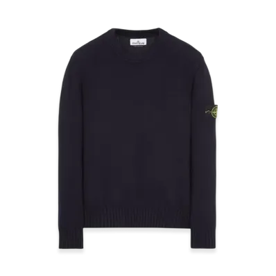 Stone Island 506A2 Winter Cotton Crewneck Knit - 23FW "Navy Blue"