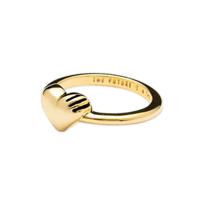 HUMAN MADE Heart Silver Ring "Gold"