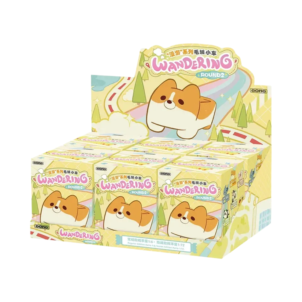 POP MART GONG Original Roamimg Series Plush Car Round 2 [Assortment Box]
