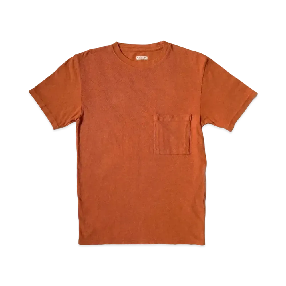 KAPITAL Gauze India Pocket Tee "Brown"