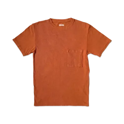 KAPITAL Gauze India Pocket Tee "Brown"