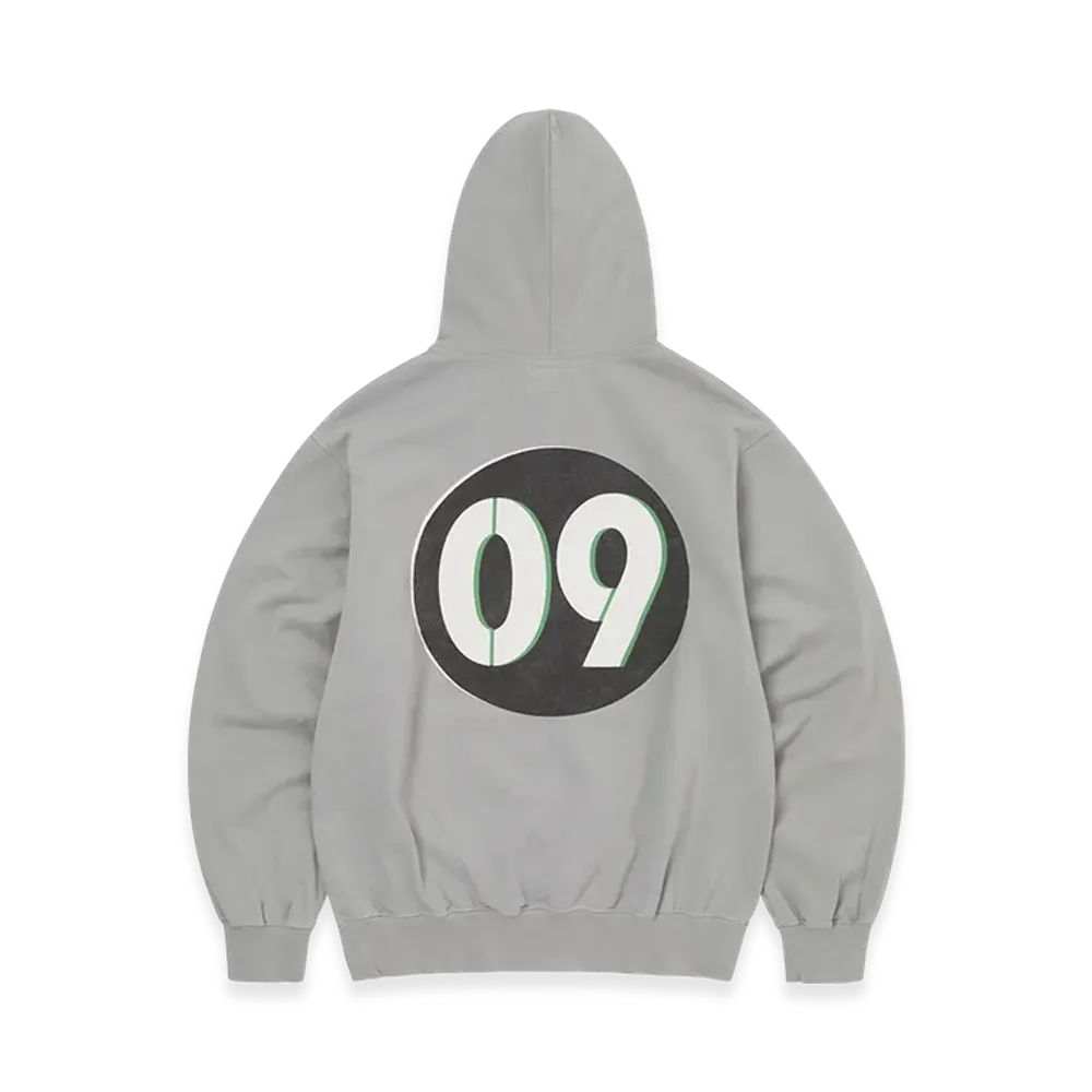 thisisneverthat Circled Number Hoodie "Concrete"