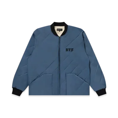 BlackEyePatch 3 Letter OE Quilted Jacket "Gray"