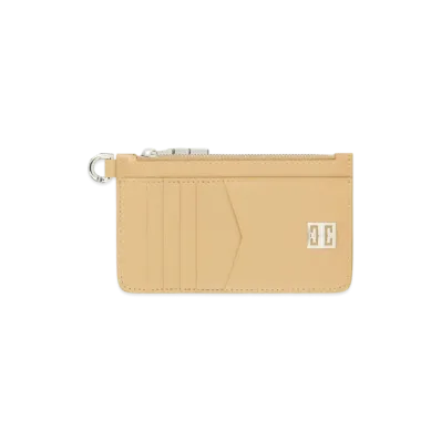 GIVENCHY 4G Zipped Cardholder in Box Leather "Cappuccino Beige"