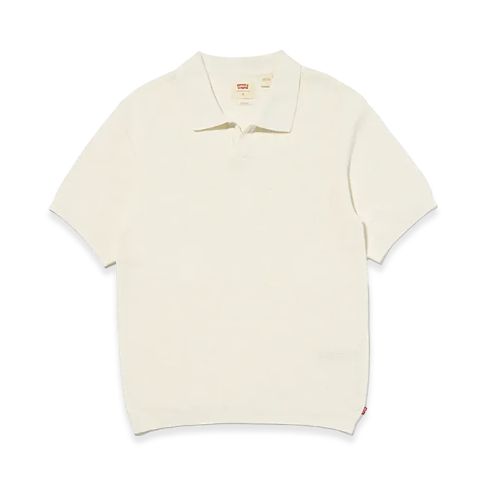 Levi's Open-Collar Sweater Polo "White"
