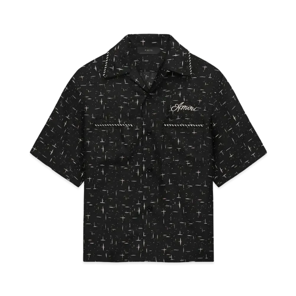 AMIRI Fleck AMIRI Bowling Shirt "Black"