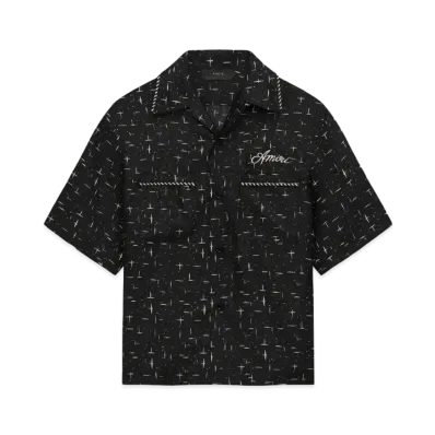 AMIRI Fleck AMIRI Bowling Shirt "Black"