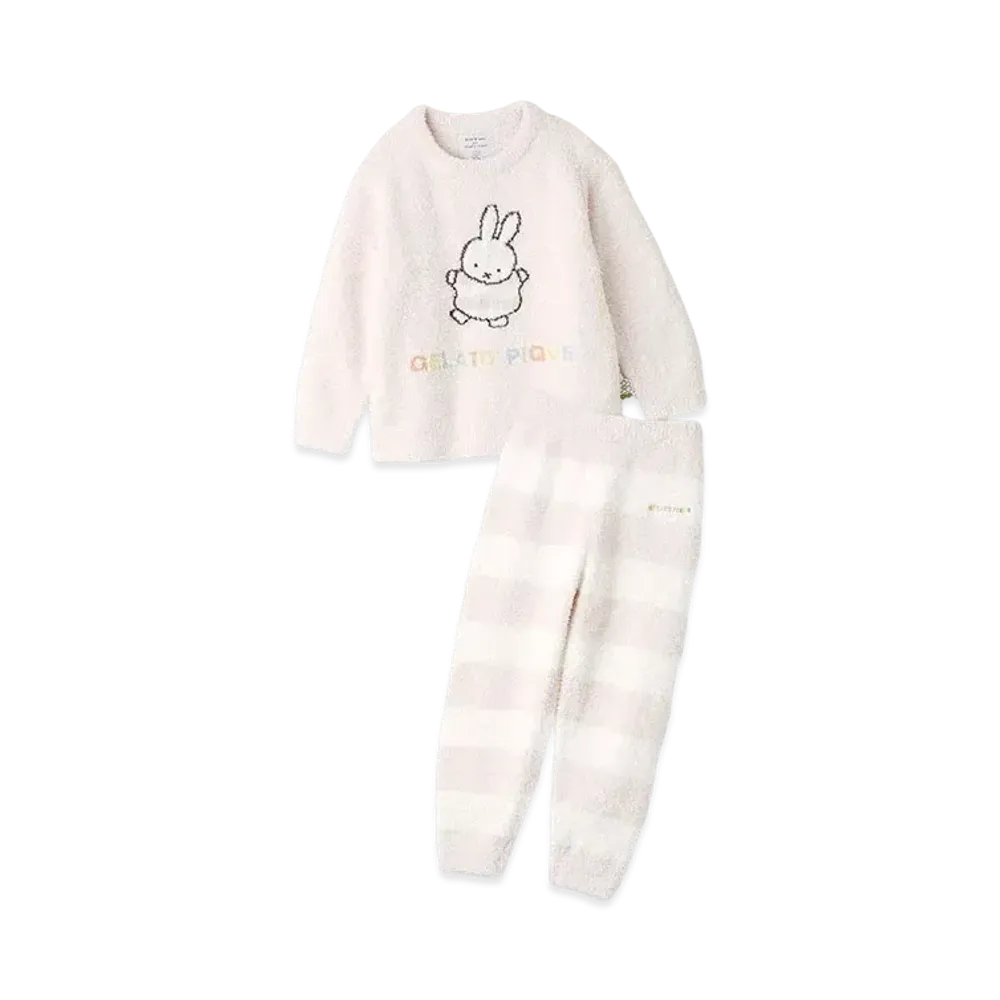 GELATO PIQUE x Dick Bruna Kids Baby Moko Jacquard Pullover & Long Pants Set "Pink"
