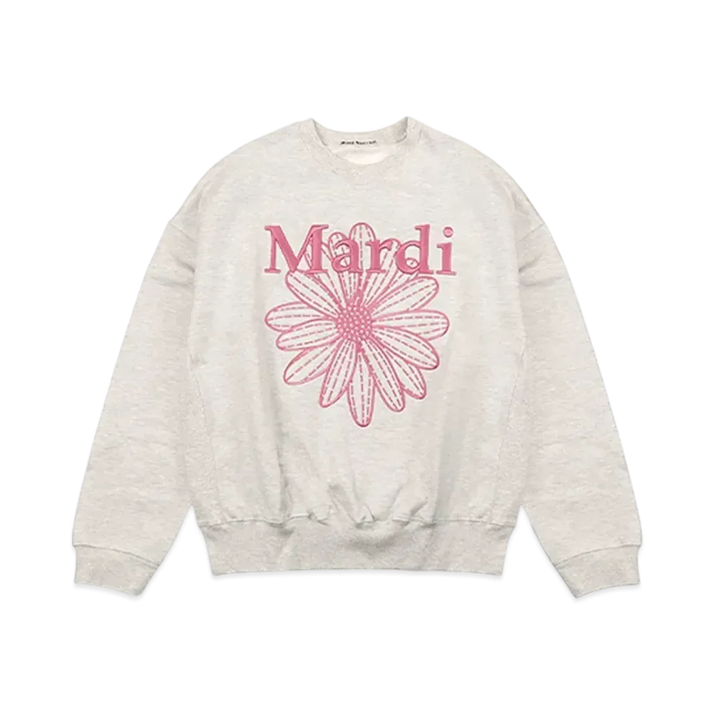 Mardi Mercredi Sweatshirt Flowermardi Needlework "Oatmeal Peony"