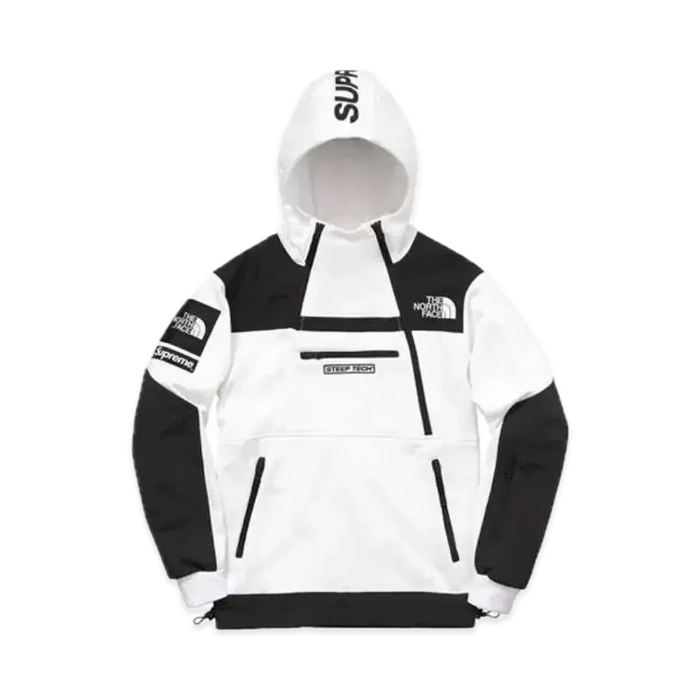 Supreme x The North Face Steep Tech Hooded Sweatshirt "White"