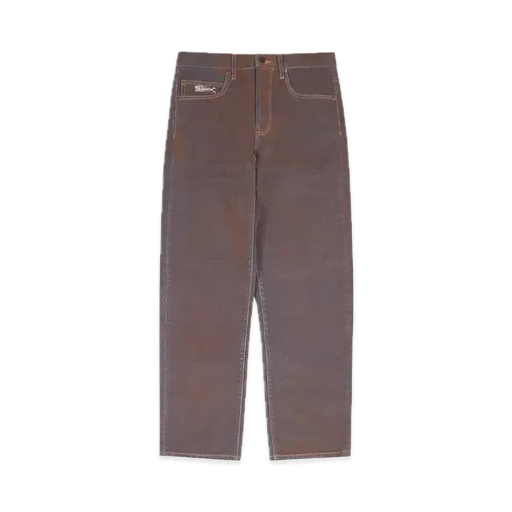 Supreme Flocked Denim Regular Jean "Brown"
