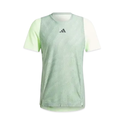 adidas Tennis Pro Layering Short Sleeve T-Shirt "Silver Green/Green Spark"