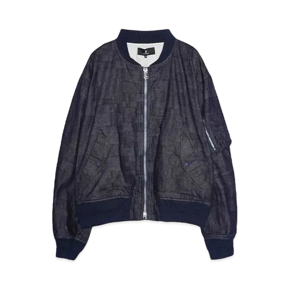 ANREALAGE AZ DENIM BOMBER JACKET "INDIGO"