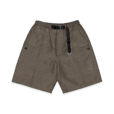 COMME des GARCONS HOMME Polyester Ramie Check "Khaki"