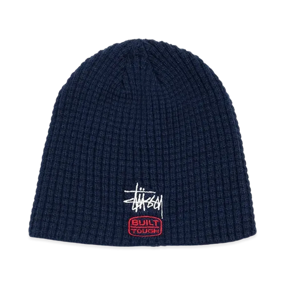 Stussy Waffle Skullcap Built Tough "Navy"