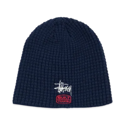 Stussy Waffle Skullcap Built Tough "Navy"
