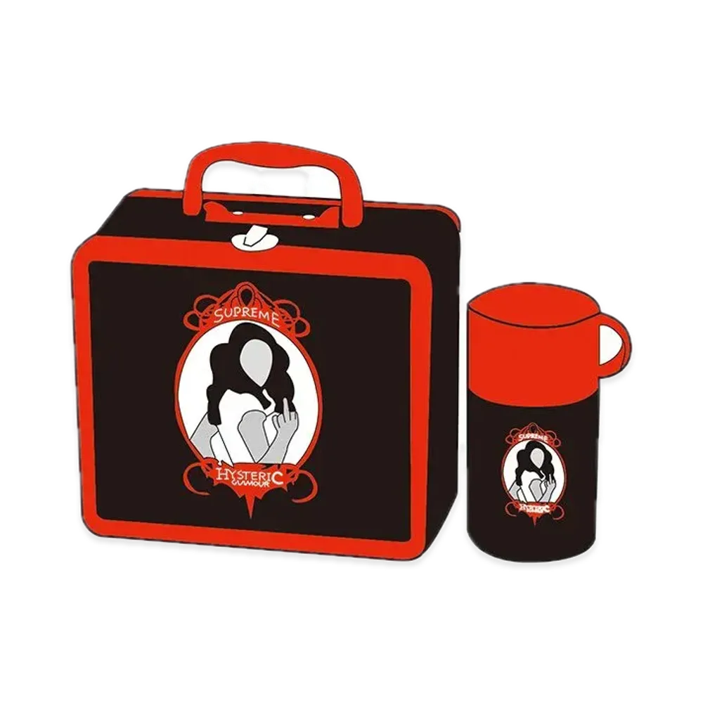 Supreme x HYSTERIC GLAMOUR Lunchbox Set "Black"