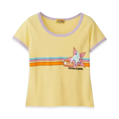 HYSTERIC GLAMOUR Star Girl Chibi T-Shirt "Yellow"