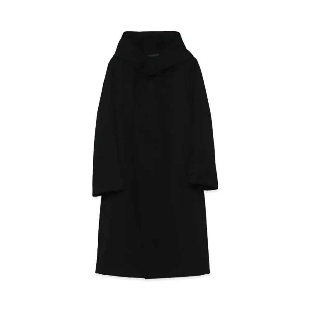 Yohji Yamamoto Pour Homme REGULATION W/GABARDINE SNAP BUTTON HOODED COAT "Black"