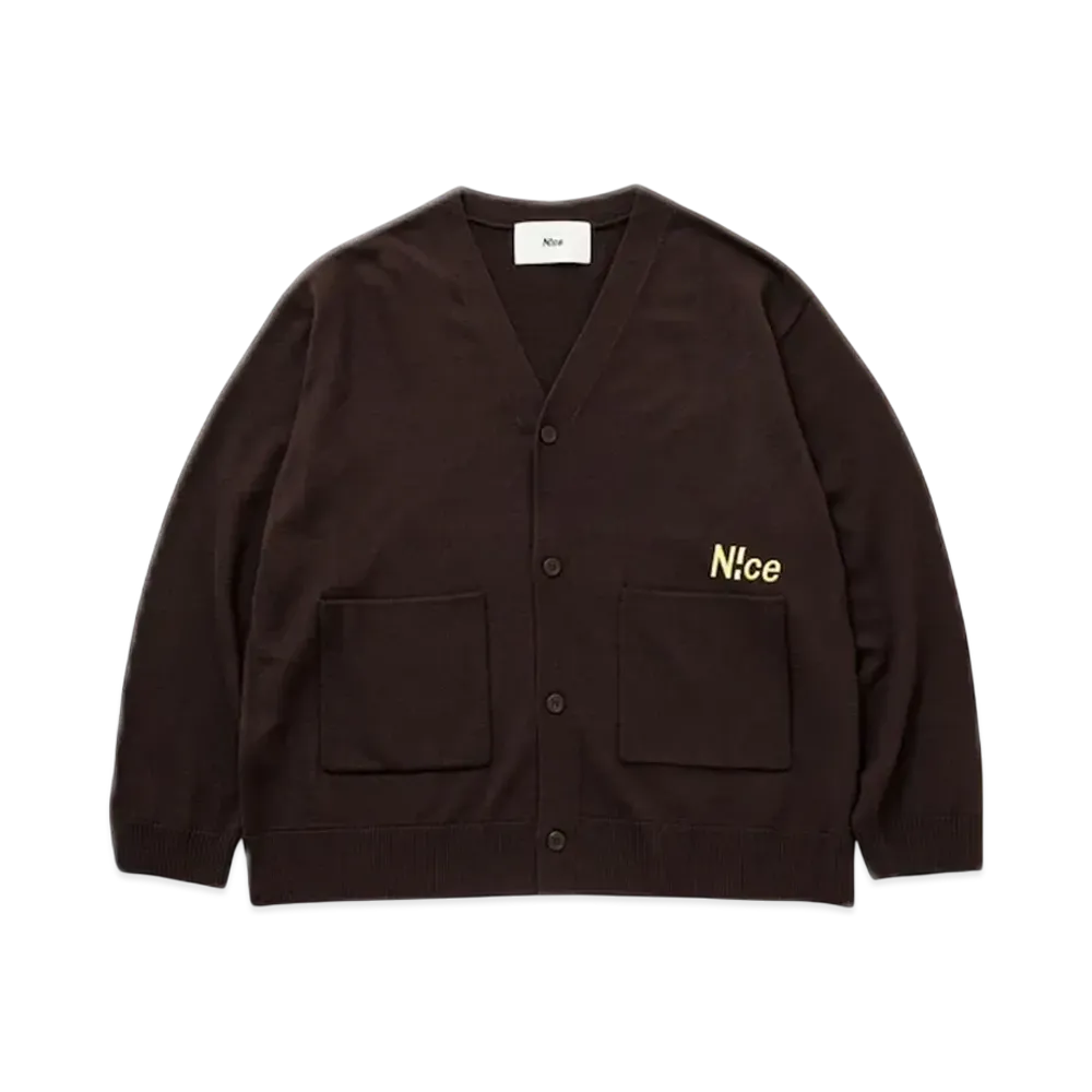 N!ce Knit Cardigan "Brown"