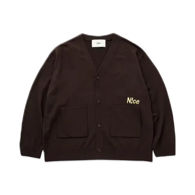 N!ce Knit Cardigan "Brown"