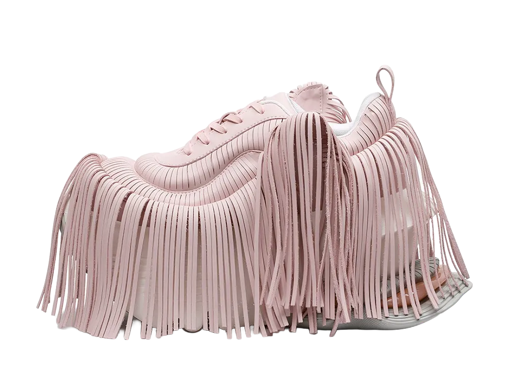 grounds JOG VISION FLUX FRINGLES "Light Pink/White"