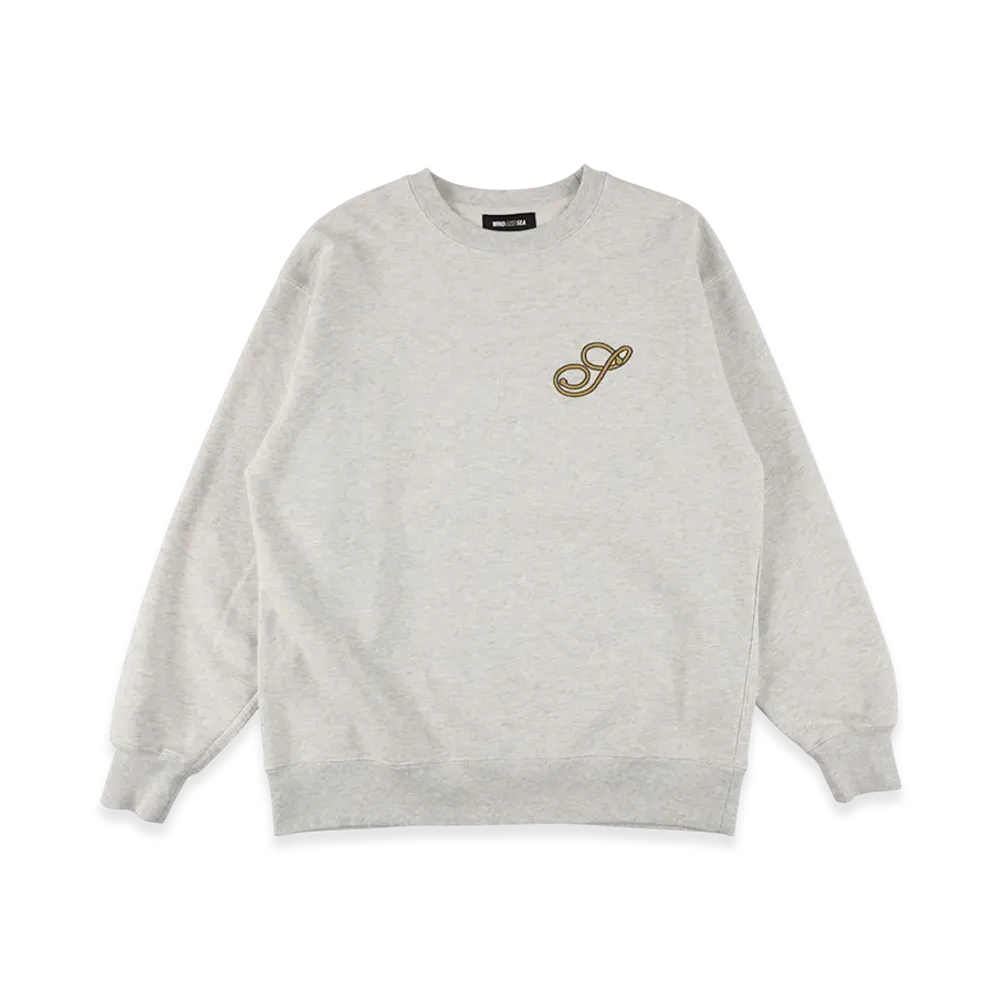 WIND AND SEA Anchor Crewneck Sweatshirt "Ash"