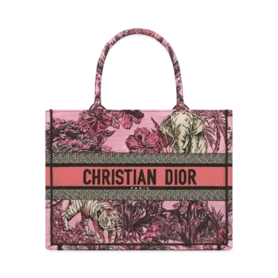 Dior Medium Dior Book Tote Toile De Jouy Voyage Embroidery "Multicolor"