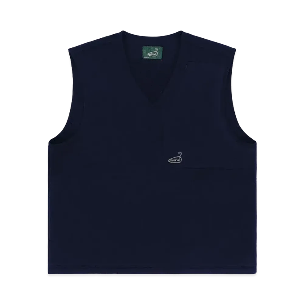 Aime Leon Dore ALD Golf Fleece V-Neck Vest "Navy"