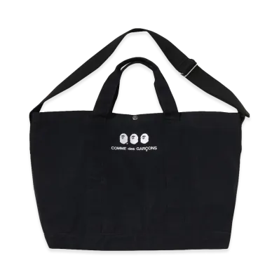 A BATHING APE x COMME des GARCONS CDG Osaka Bape 2Way Tote Bag "Black"