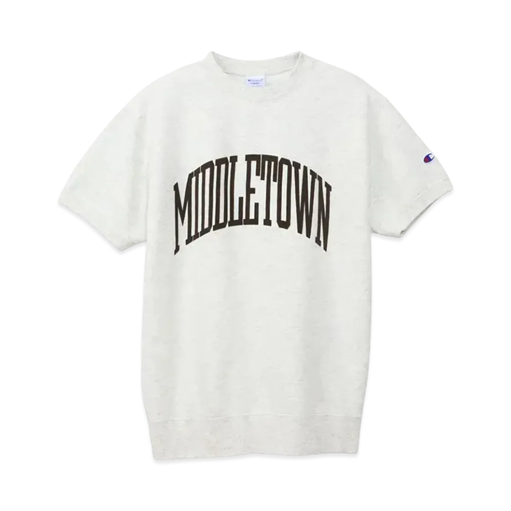 Champion Large Size Short Sleeve Crew Neck Sweatshirt 25SS "Oatmeal"