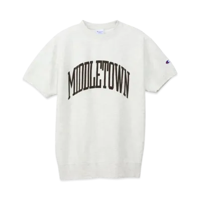 Champion Large Size Short Sleeve Crew Neck Sweatshirt 25SS "Oatmeal"