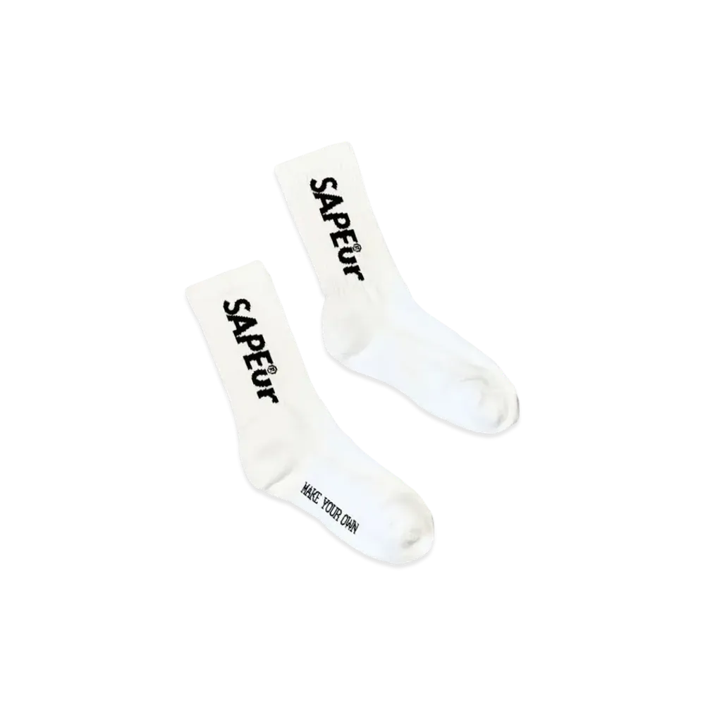 SAPEur Crew Socks "White"