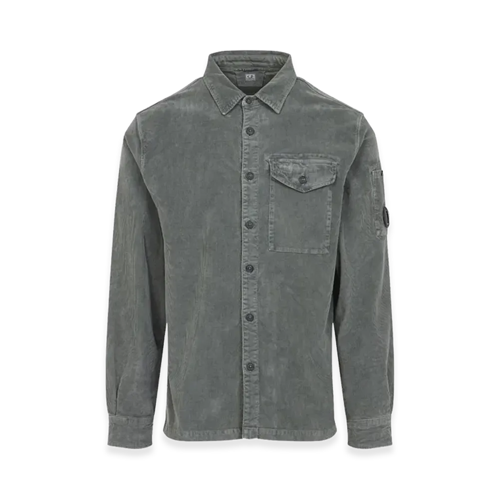 C.P. Company L/S Corduroy Shirt "Gunmetal"