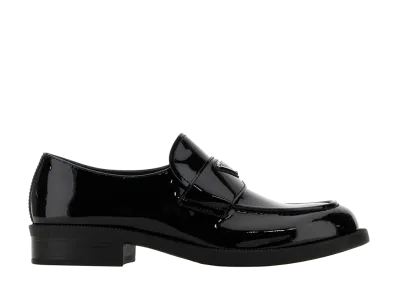 PRADA Leather Loafers "Black"
