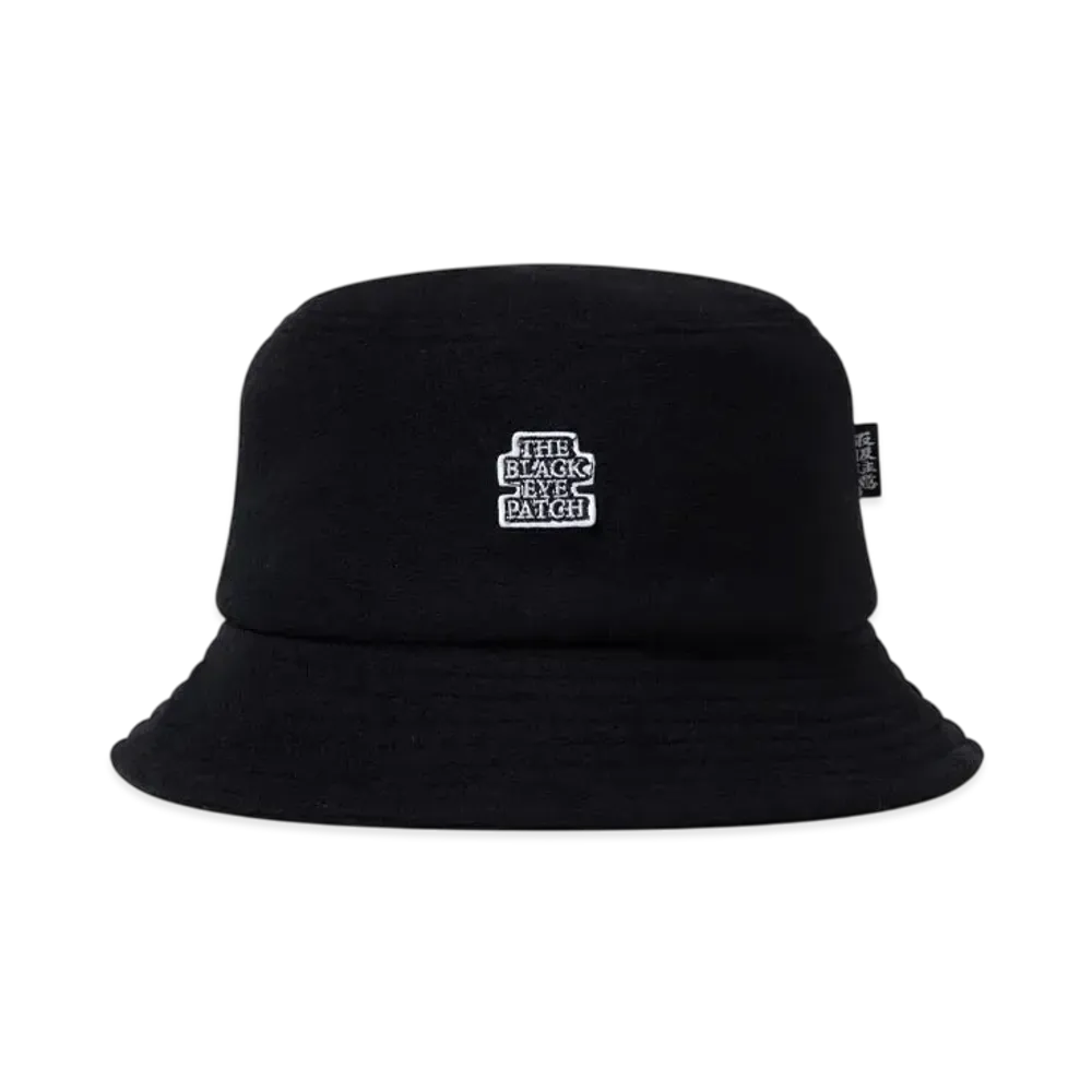 BlackEyePatch OG Label Fleece Bucket Hat "Black"
