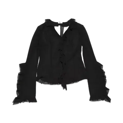 Acne Studios Ruffled Blouse "Black"