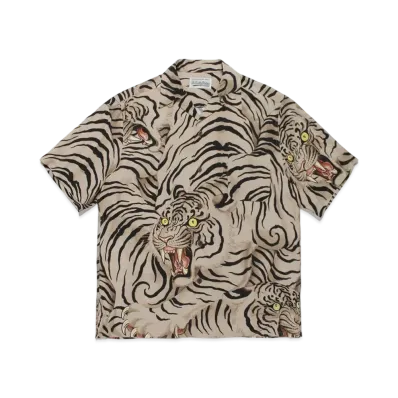WACKO MARIA MIGHTY CROWN / TIM LEHI / HAWAIIAN SHIRT "Beige"