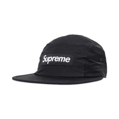 Supreme Waxed Ripstop Camp Cap "Black"