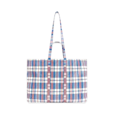 BALENCIAGA Barbes Large East-West Shopper Bag "Blue"