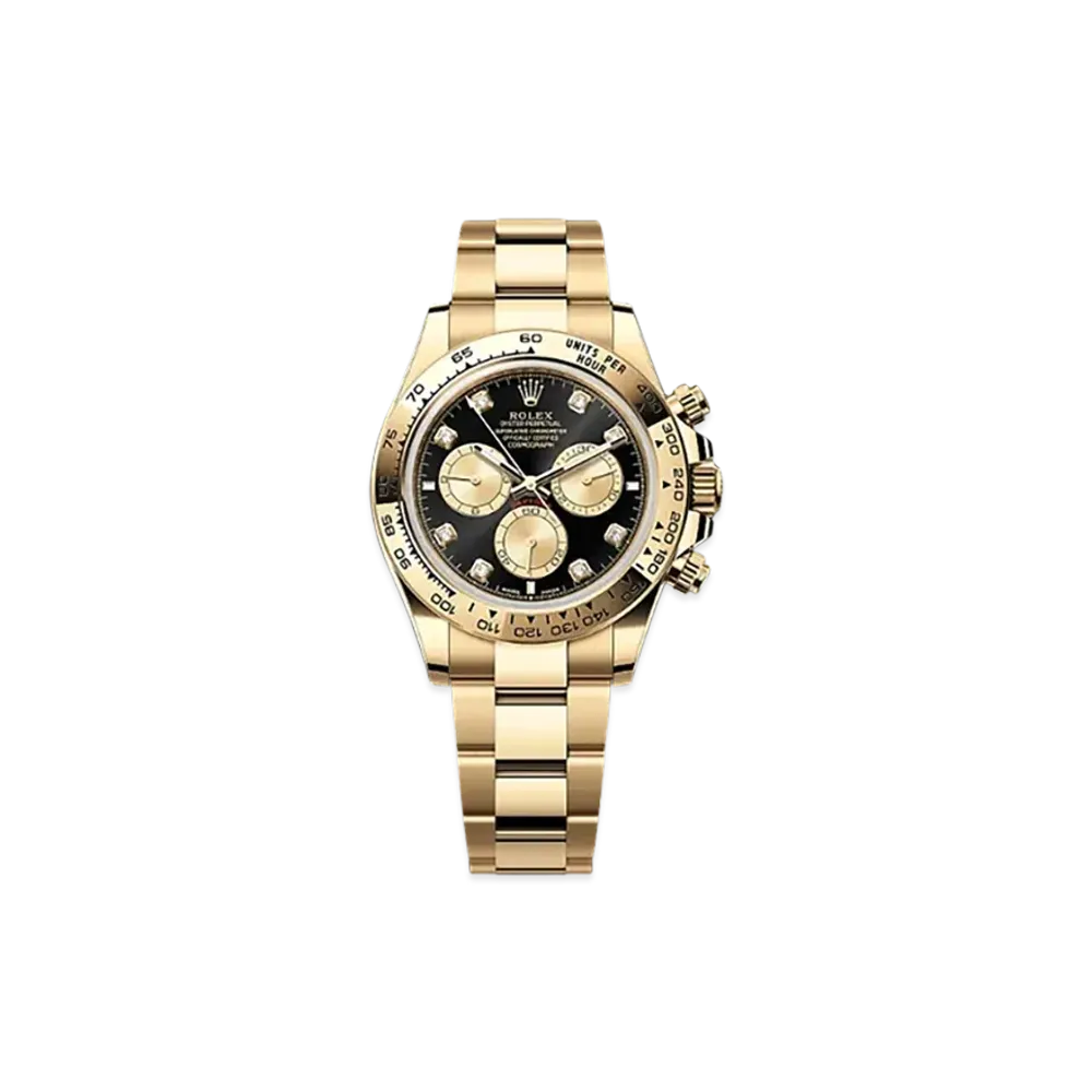 ROLEX Cosmograph Daytona 40mm Yellow Gold 126508 "Bright Black/Golden"